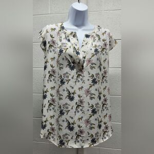 LOFT Lot Women's Blouses Top Long Sleeve  & Short Sleeve LOT of 3 Large